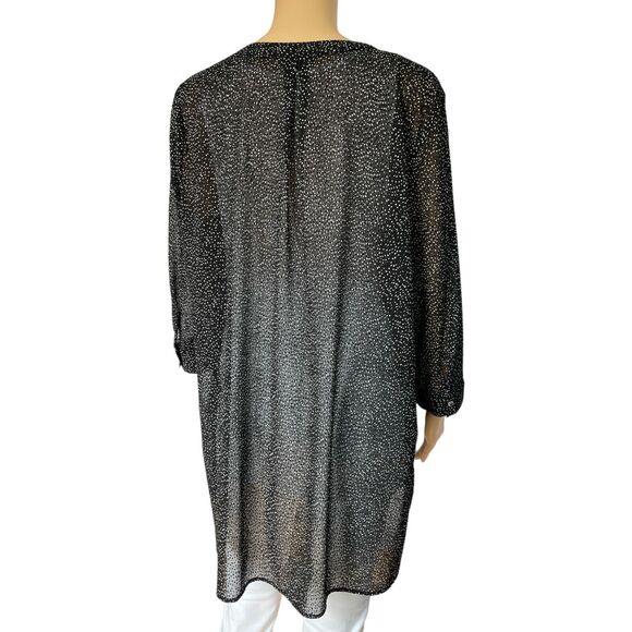 THE LIMITED Women's Black High Low Tunic Sz / L - Picture 2 of 7